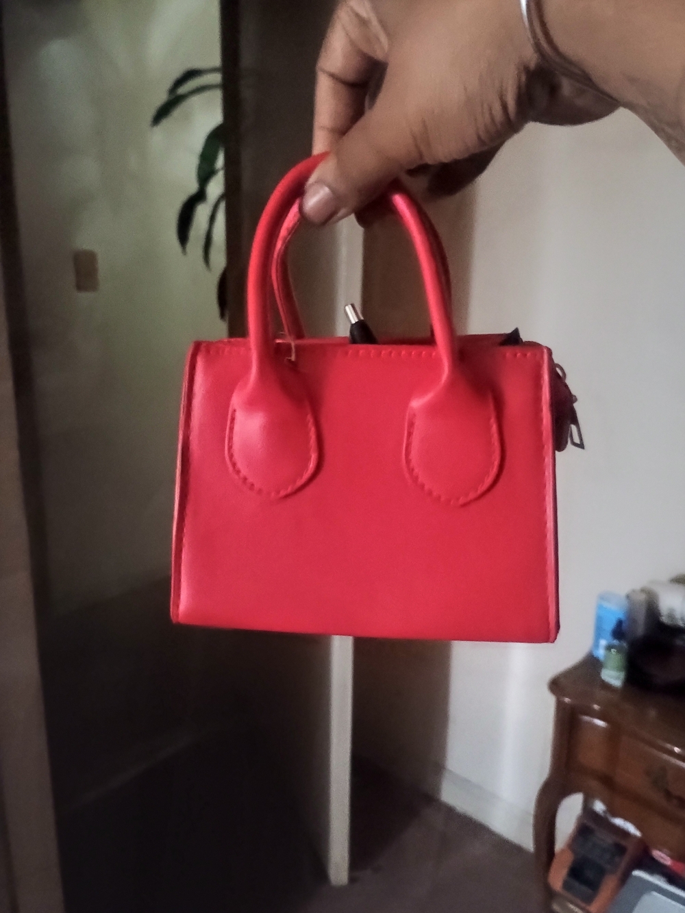 Red Mini Top-Handle Women’s Crossbody/Handbag